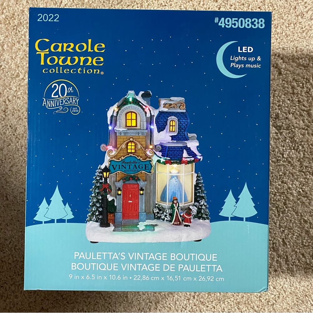 Vintage Boutique Christmas Village Piece